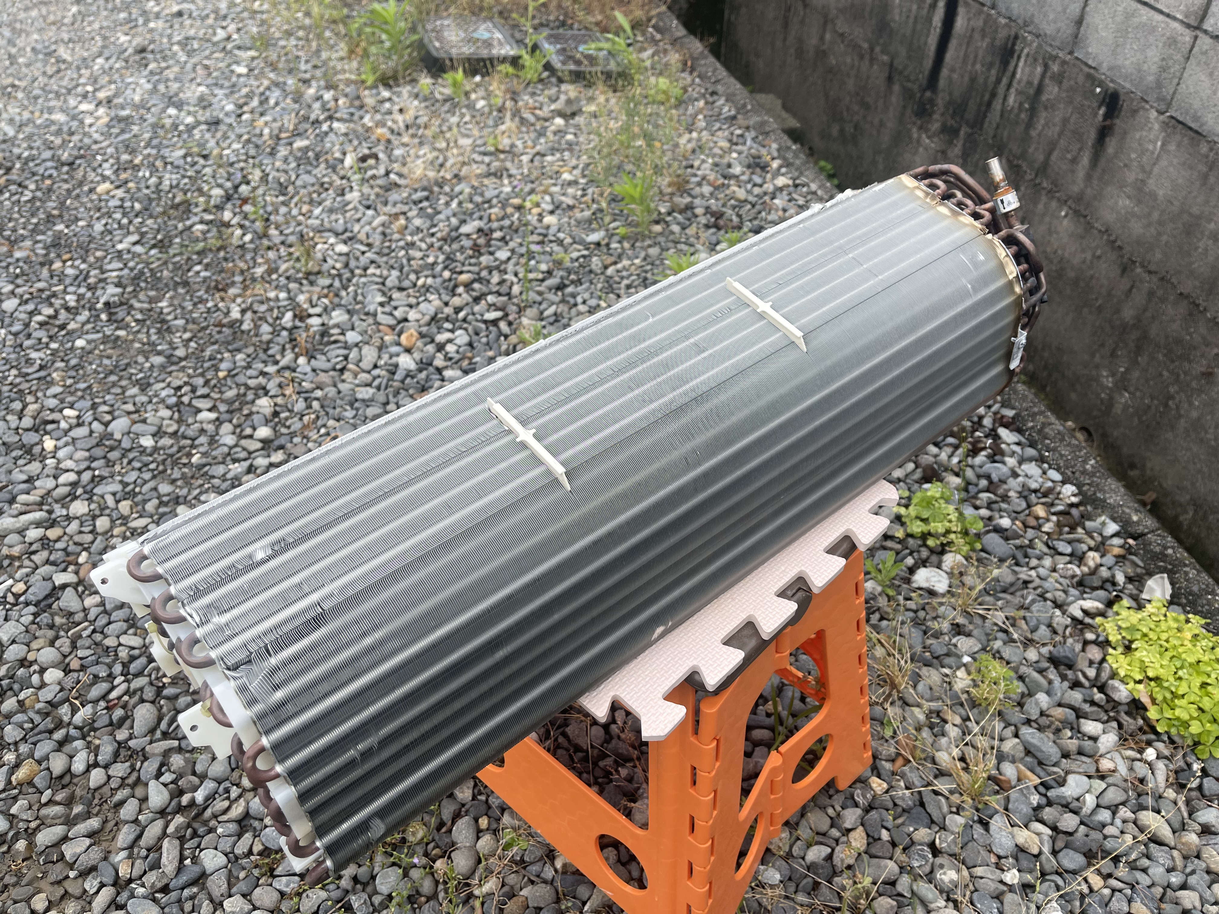 熱交換器（アルミフィン）の洗浄後ですの画像